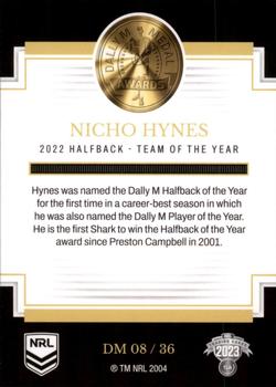 2023 NRL Traders Elite - 2022 Dally M Awards #DM08 Nicholas Hynes Back